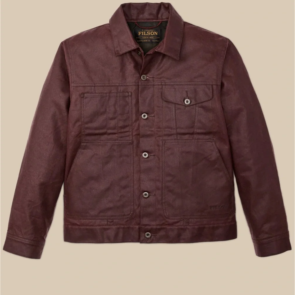 Filson tin cloth short lined cruiser New Medium - Picture 3 of 5